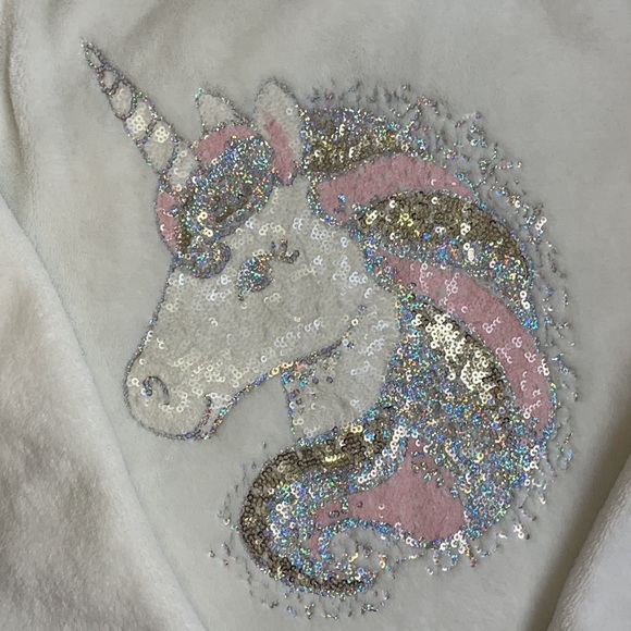 Cynthia Rowley Fuzzy Sequin Sweatshirt- 7-8 - Picture 2 of 4